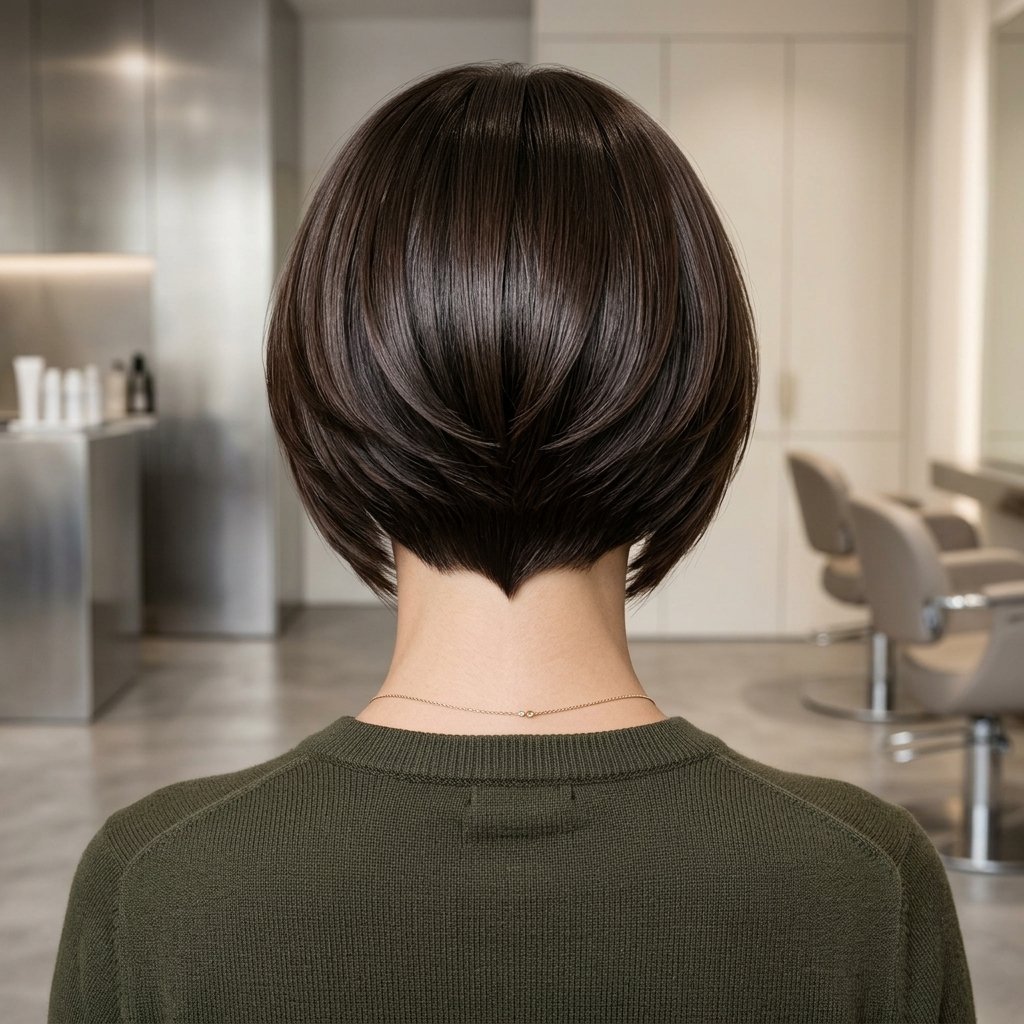 Corte de cabello desde atrás